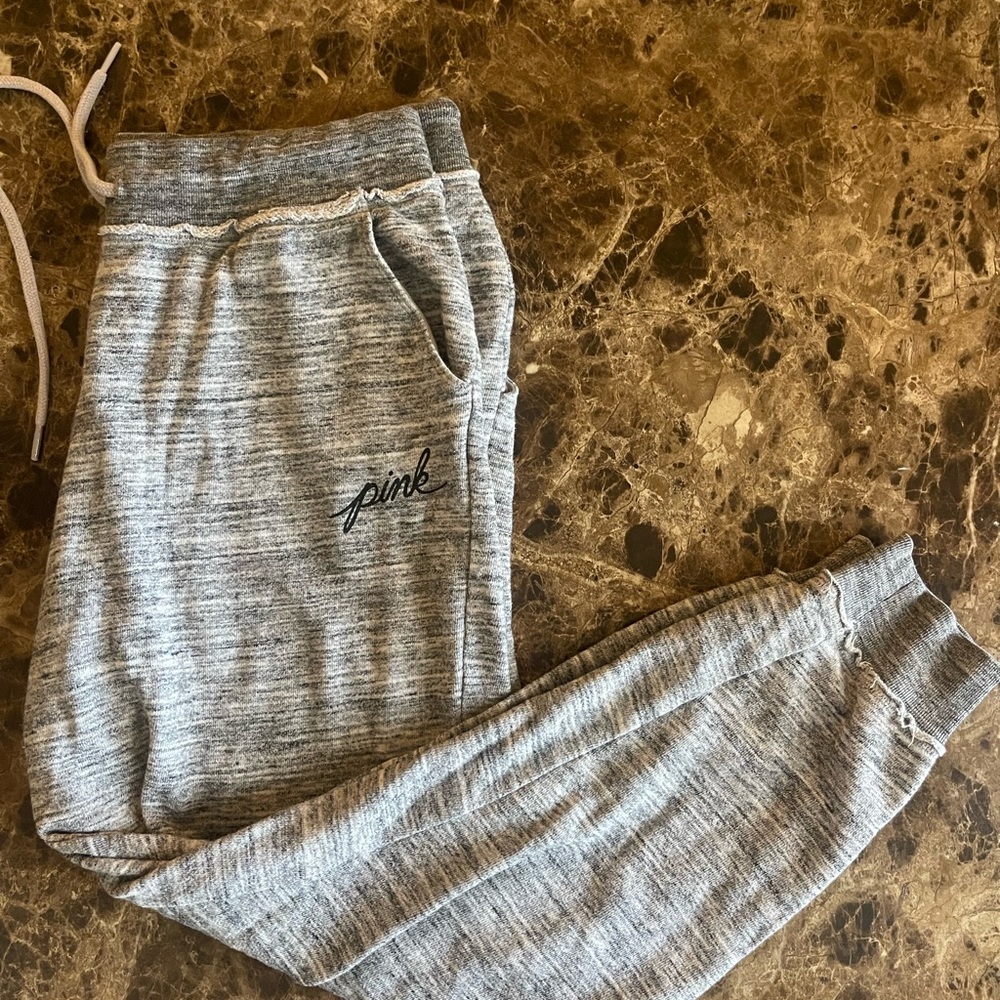Gray PINK sweat pants